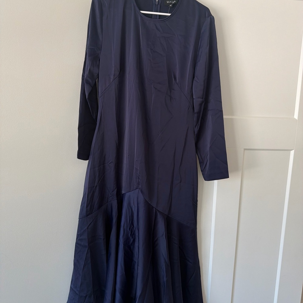 Elegant Navy Blue Dress